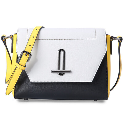 

Red Valley female bag female bag leather shoulder bag fashion Messenger bag leather small bag wild color matching small square bag H5120299 dark blue