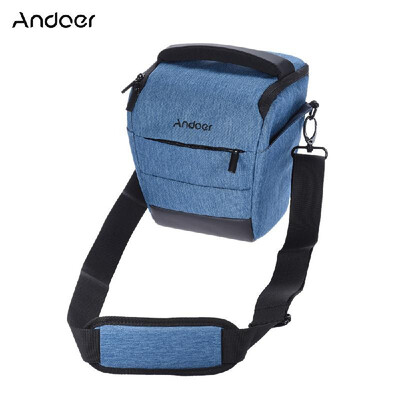 

Andoer Portable DSLR Camera Shoulder Bag Sleek Polyester Camera Case for 1 Camera 1 Lens&Small Accessories