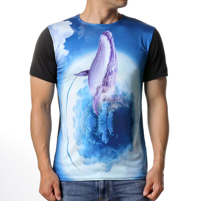 

Men&39s Fashion Summer Top Printed Slim Fit Short Sleeve Shirt