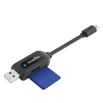

Rocketek type-c usb 20 otg phone type c multi 2 in 1 memory card reader adapter for SDTF micro SD computer laptop accessories