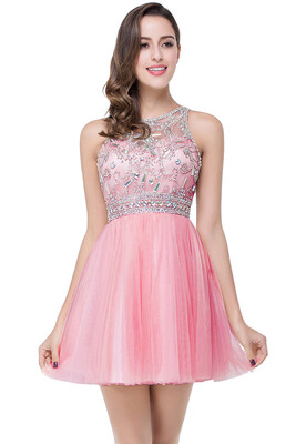 

Beaded Short Homecoming Party Prom Dress Cocktail Party Bridesmaid Evening Gown Formal Short Dress