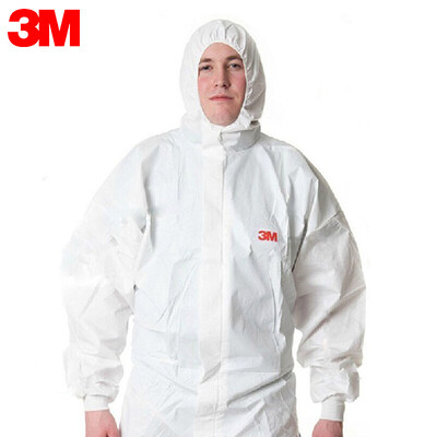 

3M 4535 protective clothing  hooded one-piece chemical anti-splash dust-proof suit