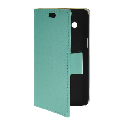 

MOONCASE Slim Leather Flip Wallet Card Pouch with Kickstand Shell Back ЧЕХОЛ ДЛЯ Samsung Galaxy Core 4G G3518 Mint Green