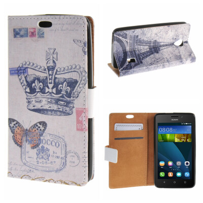 

MOONCASE for Huawei Ascend Y635 Case Flip Wallet Card Slot Stand Leather Folio Pouch Case Cover /a16