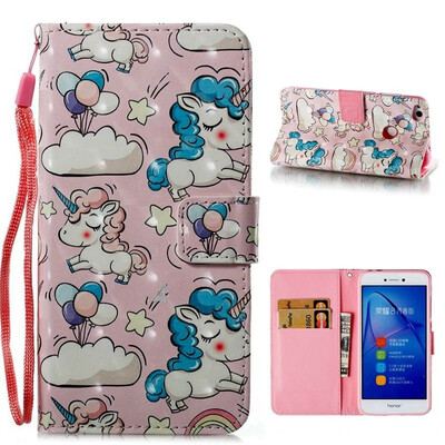 

3D Flip Leather Wallet Slots Stand Phone Case Cover For iPhone 8 8 Plus 7 7 Plus 6 6S Plus X Samsung S8 S8 Plus S7 S7 Eedg