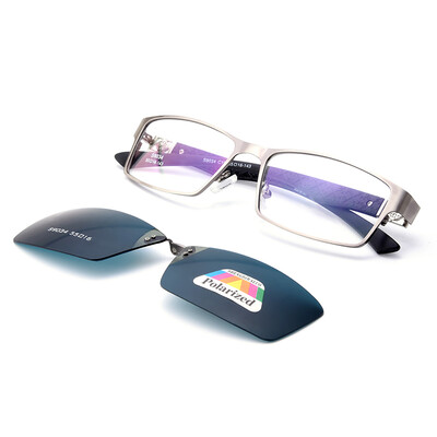 

Gmei Optical S9034 Магнитные поляризованные зажимы для очков Рамы Сплав Полный обод Прямоугольные очки для мужчин Бесплатная доставка