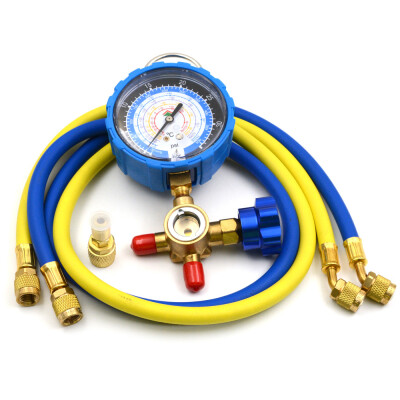 

One-way Manifold Gauge HS-470AL-36" with Hose for R22134a502404A Low Site Guage Kit Air Conditioning Valve Core R134a Repair