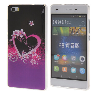 

MOONCASE Case for Huawei Ascend P8 Life Pattern series Flexible Soft Gel TPU Silicone Skin Slim Durable Cover