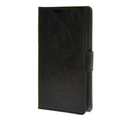 

MOONCASE Smooth PU Leather Flip Wallet Card Slot Bracket Back чехол для Sony Xperia E4 Black