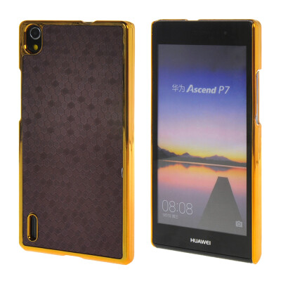 

MOONCASE Huawei P7 Case Gold Chrome Scale films Style Hard Back Case Cover for Huawei Ascend P7 Purple