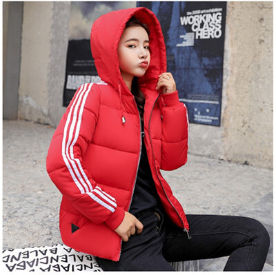 

2018 Winter New Arrival Fashion Womens Short Down Cotton Padded Coat Hooded Jacket