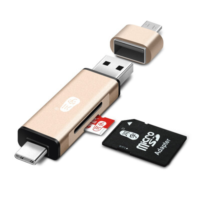 

Kawau 30 20 OTG Card Reader TypeC USB MicroUSB Adapter with Micro SD Card SD Card Slot C350 C256 Memory Card Reader for Mobile