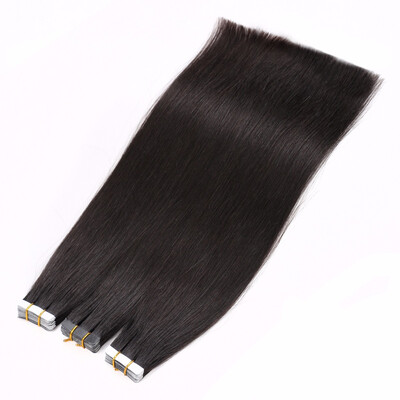 

Bhf Hair Double Drawn Virgin Remy Russian Cuticle Hair Natural Invisible Tape Hair Extensions 20PcsPack
