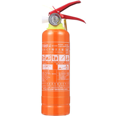 

Huaihai dry powder fire extinguisher car fire extinguisher car internal fire extinguisher 05 kg 500g Household portable small fire extinguisher fire equipment MFJ500 orange