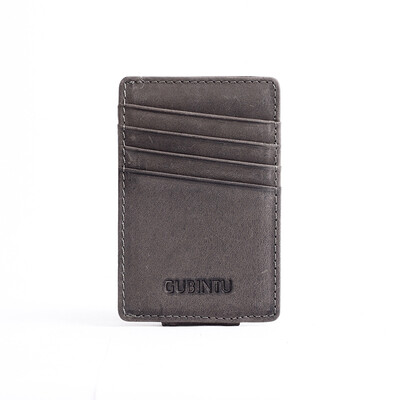 

MenS Gubintu Leather Frosted Multi-Card Wallet