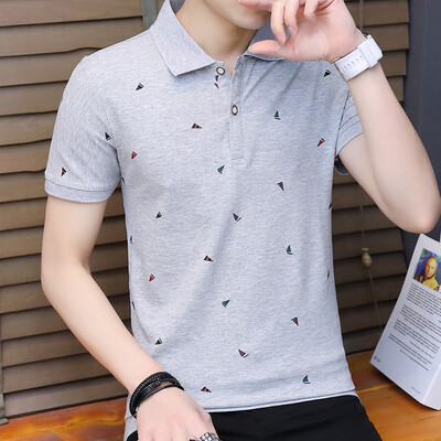 

Damaizhang Brand Designer Men Polo Shirt Summer Printed Cotton Polos Slim Fit Man t-shirt Mens Clothing