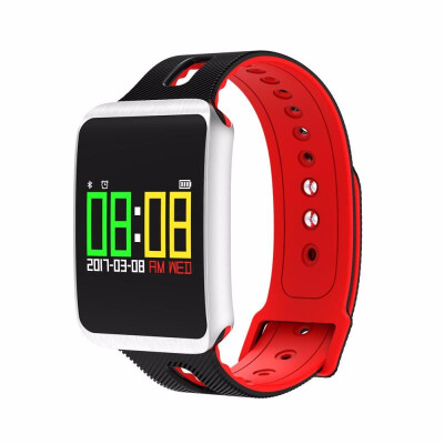 

TF1 Bluetooth 40 Nordic IP68 Waterproof Heart Rate Blood Pressure Blood Oxygen Sleep Monitor Sedentary Reminder Smart Watch