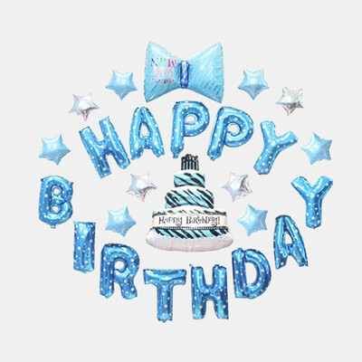 

FOOJO birthday party balloon set background wall decoration children birthday full moon hundred days banquet party balloons blue suit