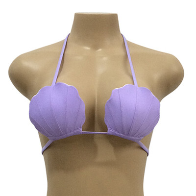 

2018 Fashion Shell Shape Sexy Womens Bra Strappy Bathing Bandage Bikini Top Bikini Swimwear