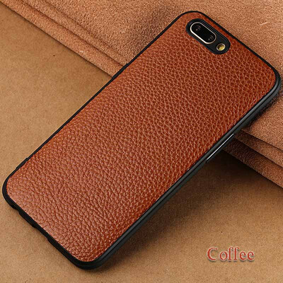 

Genuine Leather Phone Case For OPPO R11 Litchi Texture Back Cover For R9 R9S Plus Case