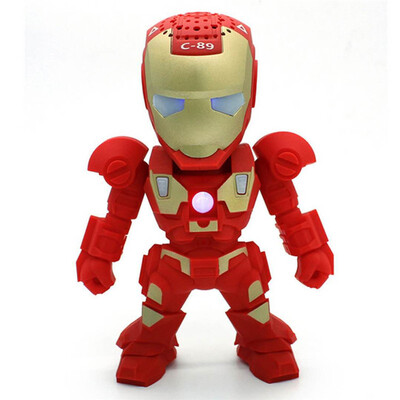 

Новый C-89 Iron Man Беспроводной Bluetooth-динамик Мини-портативный светодиодный роутер Беспроводная телефонная акустическая система Мини-сабвуфер