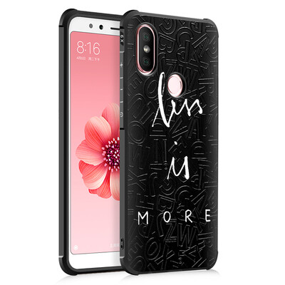 

Goowiiz Fashion Phone Case For Xiaomi Mi 66XA2 Luxury 3D Cute Cartoon Slim Full Soft Silicone Prevent falling