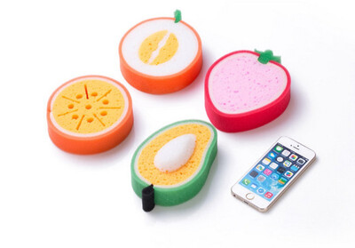 

Cntomlv Cute Rags Fruit Shape Scouring Pad Sponge Kitchen Health Practical Cleaning Dishcloths Washing Decontamination Convenience