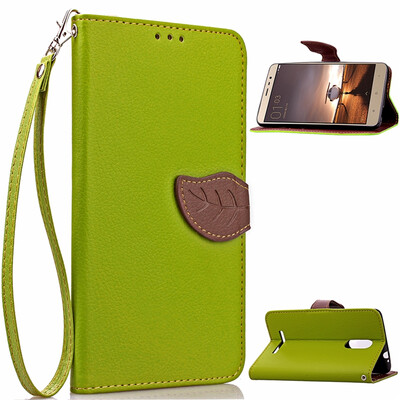 

MOONCASE [Leaves Magnetic Button] Premium PU Leather Wallet Pouch Flip Bracket TPU Cover Case for Xiaomi Redmi Note 3