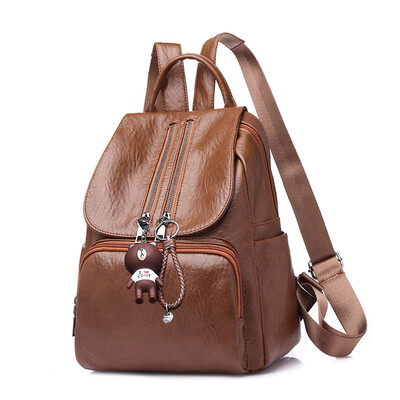

Weis Soft Leather PU Backpack Female Backpack B-NVBM6905