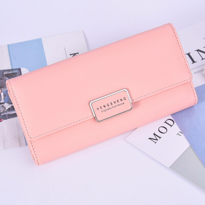 

Purse female long small fresh handy multi function handbag personalized buckle pocket money tide bag