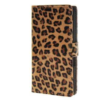 

MOONCASE Leopard Style Leather Flip Wallet Card Slot Stand Back Case Cover for LG G4 Leopard