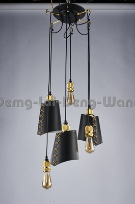 

black wire industrial metal lamp shades stairs led decorative ceiling chandelier pendant lighting for home