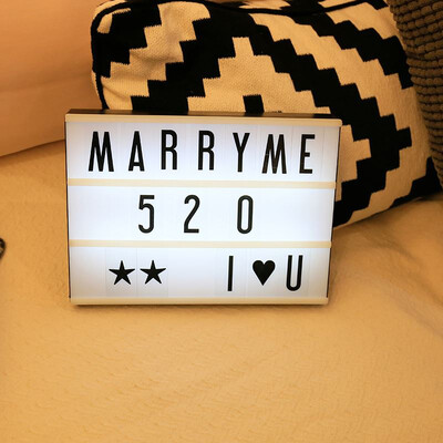 

Jiamo Nordic creative gift letter lamp marriage proposal white props Valentines Day birthday gift LED letter light