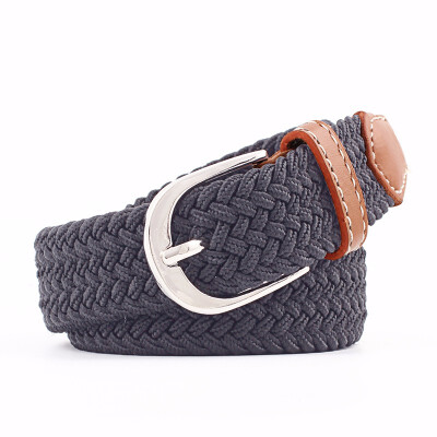 

Men And Women Young Student Fashion Casual Weave Canvas Pin Buckle Belt