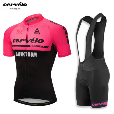 

Cycling jersey 2018 pro team Cervelo mens summer short sleeve cycling clothing bib shorts kit ropa ciclismo bicycle bike clothes