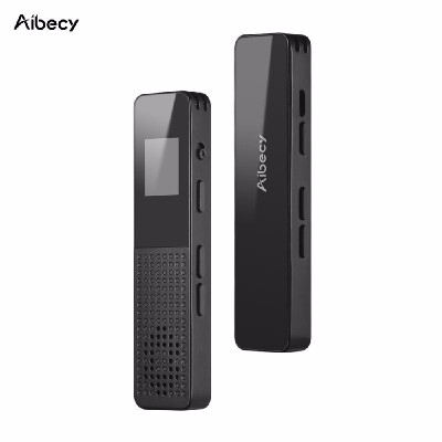 

Aibecy 8GB16GB Digital Voice Recorder MP3 Muisc Player Audio Activated Recording with Loudspeaker Card Slot for Students Lectures