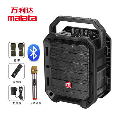 

Malata Malat M 9030 B6 Portable Portable Bluetooth Trolley Mobile Outdoor Morning Exercise Shoulder Fast Hand K Singing Square Dance Sound Speaker Black