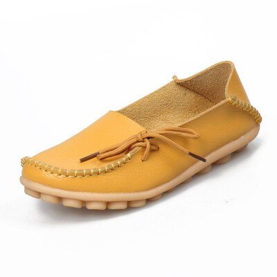 

Soft Leisure Flats Women Leather Shoes Moccasins Mother Loafers Casual Female Driving Ballet Footwear