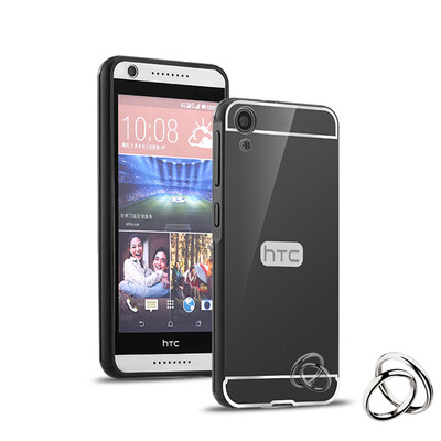 

MOONCASE Plating Metal Frame Edge Mirror Back Protective Shell 2 in 1 Thin Case Cover for HTC Desire 820