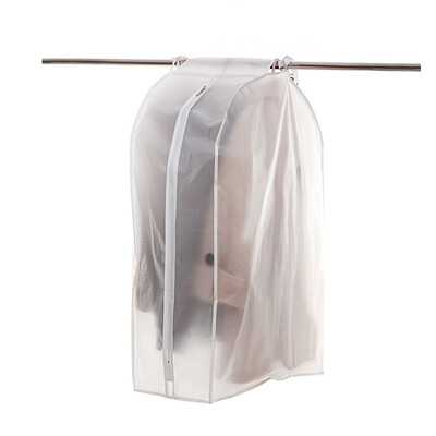 

FaSoLa clothes dust cover stereoscopic transparent translucent thickening clothes storage bag suit dust bag set 2 sets medium large
