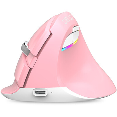 

Colorful M618mini office mouse wireless Bluetooth 40 dual mode charging unlimited mouse laptop ergonomic vertical photoelectric vertical small mouse elegant bl