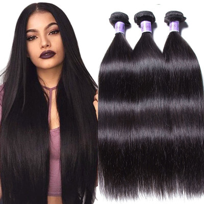 

UNice Hair Kysiss Virgin Series Straight Peruvian Hair Weave 4 Bundles 8-30 inch Peruvian Virgin Hair Bundle Human Hair Weave
