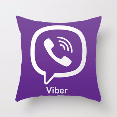 

Custom You Tube Cushion Cover Logo Wechat Snapchat Skype Viber Phone Instagram Decor Facebook Pillow Case For Office Accessories