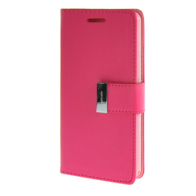 

MOONCASE Case for Sony Xperia E3 Flip Leather Wallet Card Slot Bracket Back Cover Hot pink