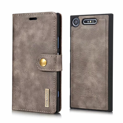 

DGMING Cover for Sony Xperia Compact Z3 Gentle Business Style Case Flip Wallet ZX12 XZ2 Compact