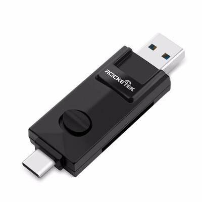 

Rocketek type-c usb 30 otg phone type c multi 2 in 1 memory card reader 5Gbps adapter for SDTF micro SD computer accessories