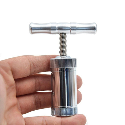 

Mini Aluminum Metal Pollen Press Presser Compressor Herb Grinder Tobacco Spice Crusher Grinder