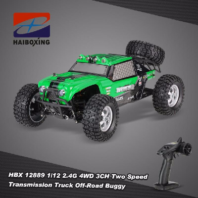 

Romacci HBX 12889 112 24G 4WD Two Speed Transmission Truck Off-Road Buggy RTR RC Car with LED Lights