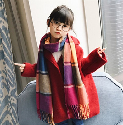 

New fashion autumn&winter childrens plaid scarf cute wild warm family scarf