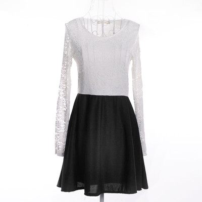

Womens Long Sleeved Lace Bodycon Dress